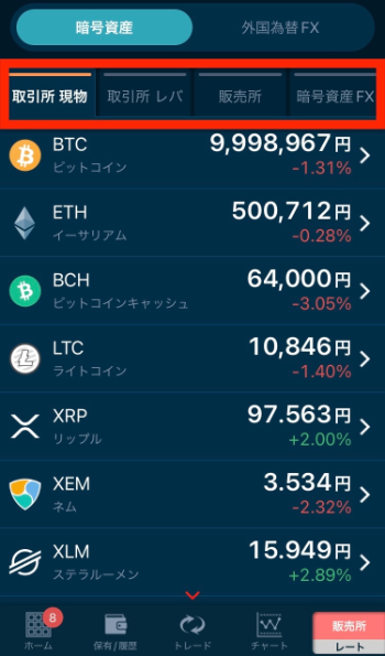 取引所で仮想通貨を購入